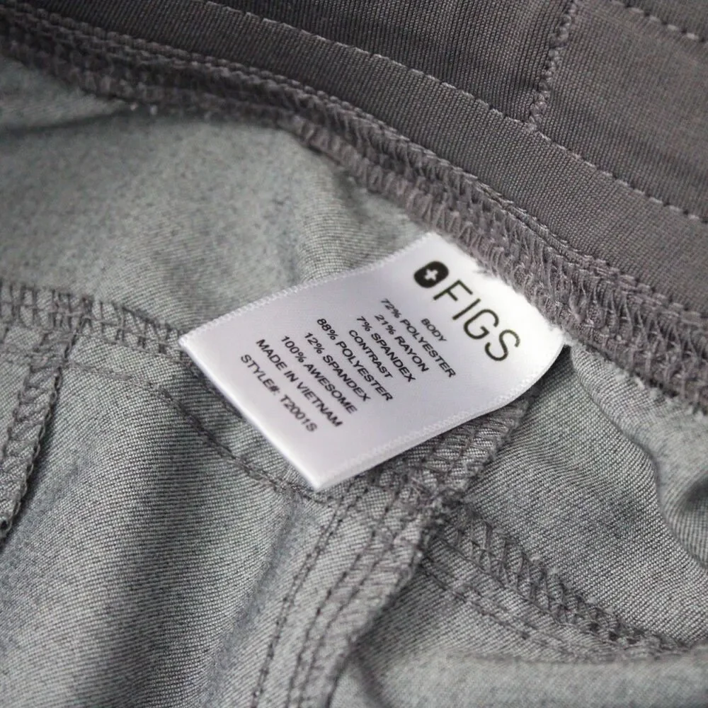 Figs Men’s Technical Collection Scrub Set Gray Pants XL/S T2001S -Top XXL FM1500
